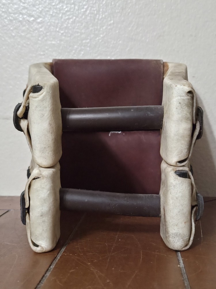 Rawhide Covered Western Horse Saddle Stirrups