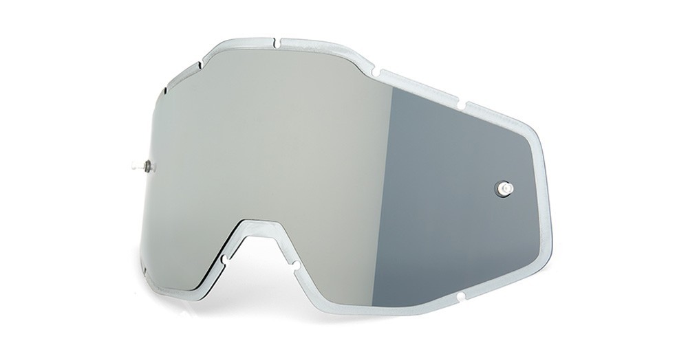 100% Goggle Replacement Lens Silver Flash Mirror/Smoke New In Box