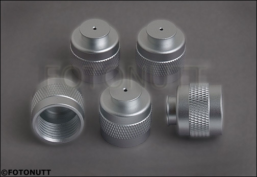HPA/CO2 Paintball Tank Valve Thread Protector Cap Thread Savers SILVER 5pcs