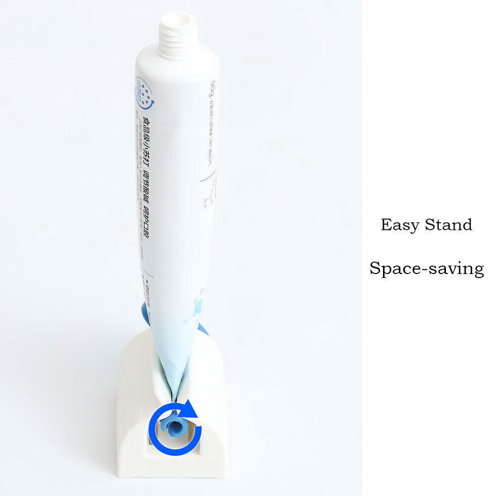 3Pcs Rolling Tube Toothpaste Squeezer Manual Dispenser Seat Holder Home Bathroom