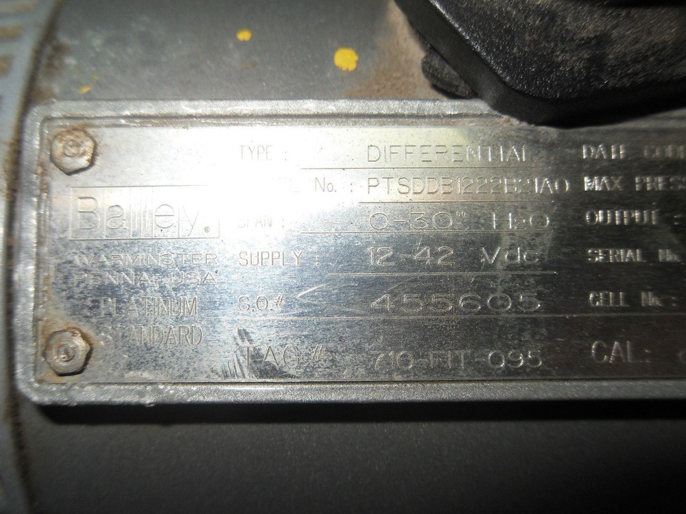 Bailey PTSDDB1222B21A0 Pressure Transducer