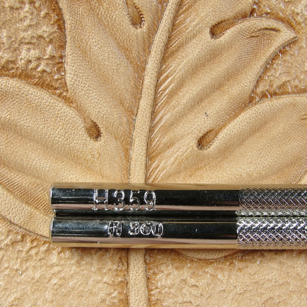 Leather Stamping Tools - 2-Piece Lined Stop Stamp Set