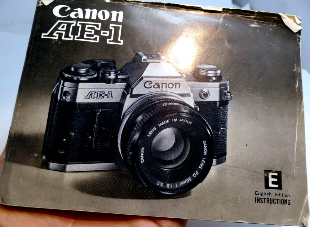 Canon AE-1 camera Manual Guide   Instructions EN Instruction Guide