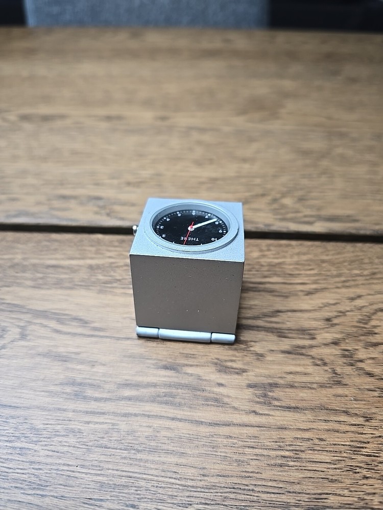 Virgin Atlantic Vintage Here There Rotating Cube Desk Clock NOT WORKING