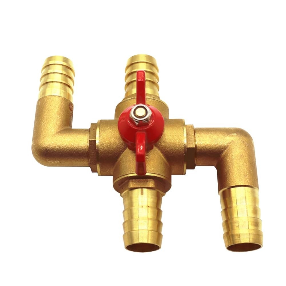 Heater Core Bypass Valve 4-Way Solid Brass Automobile Integrated Manual