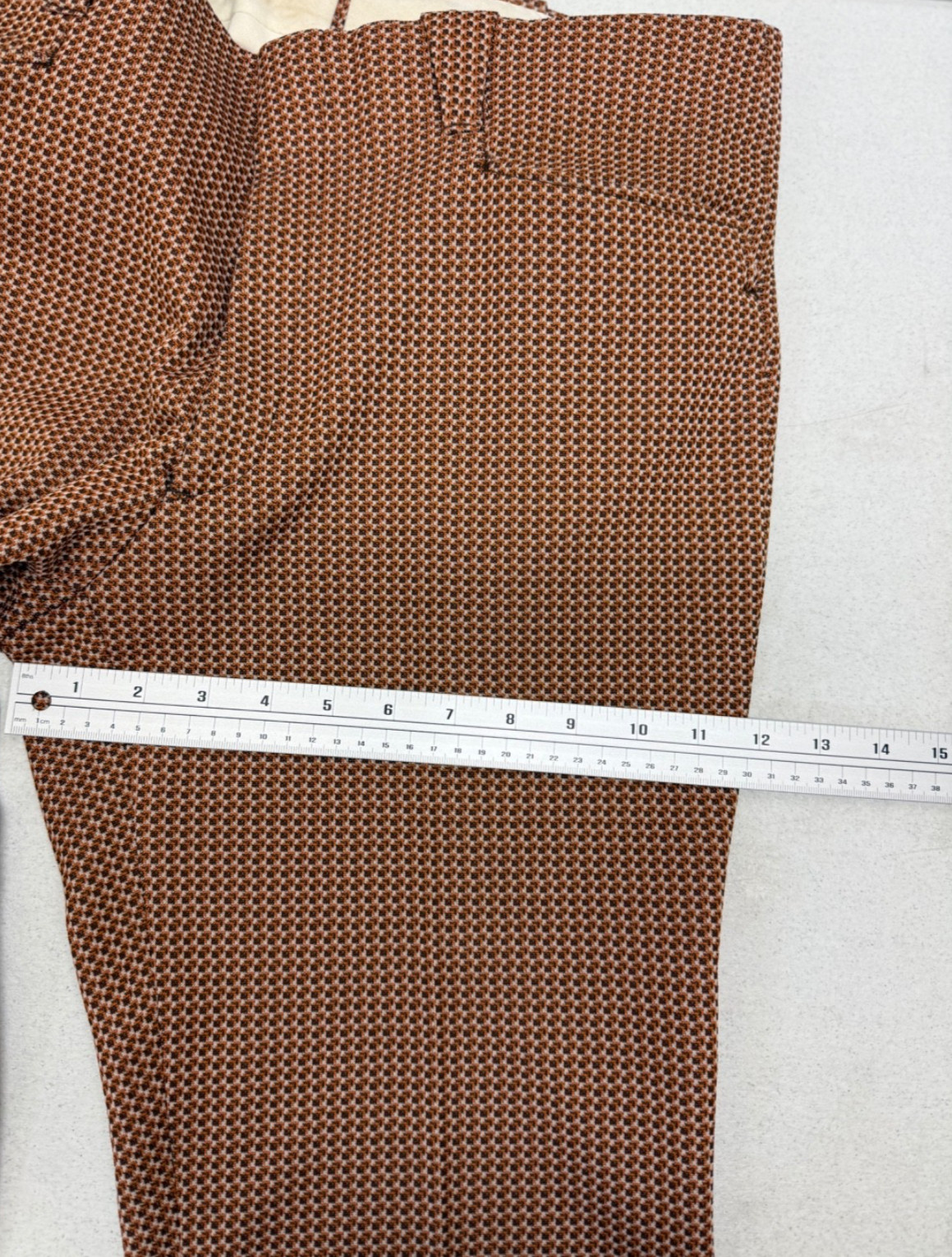 Vtg 60-70s H BAR C Ranchwear Mens 34x32 Multi Color Washable Poly Western Slacks