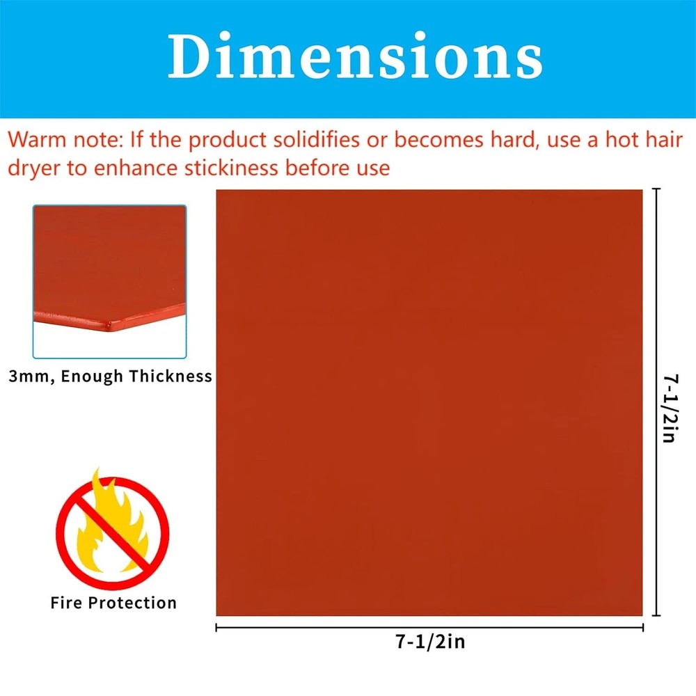 Fire Barrier Putty Pads 7.5", Moldable Electrical Box Seal