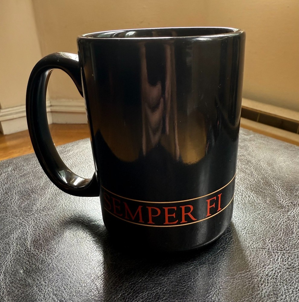 USMC Marines Coffee Cup | Semper Fi black