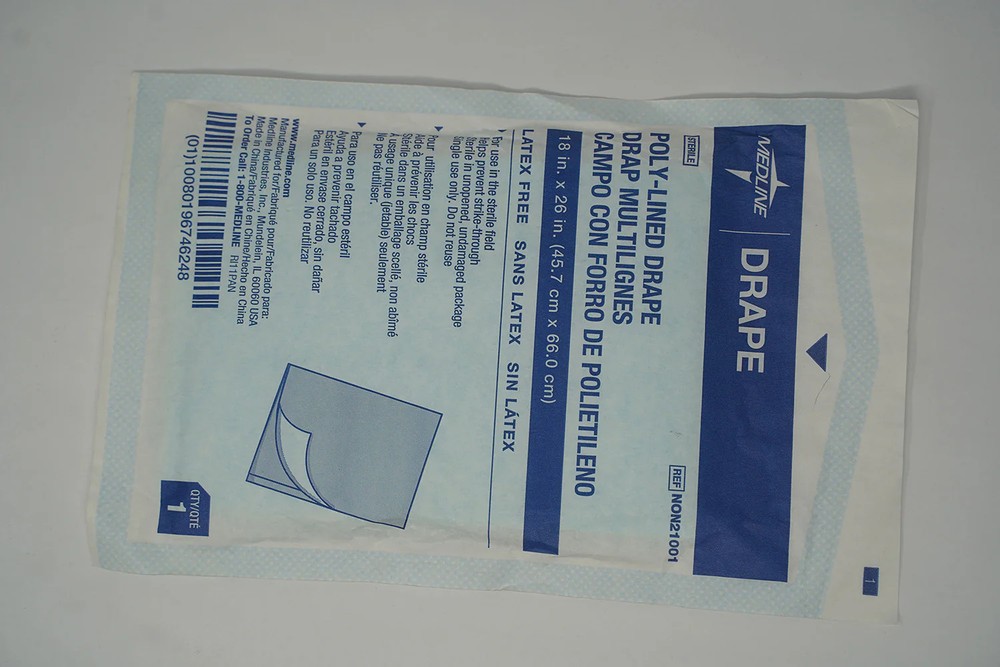 Medline Poly-Lined Drape