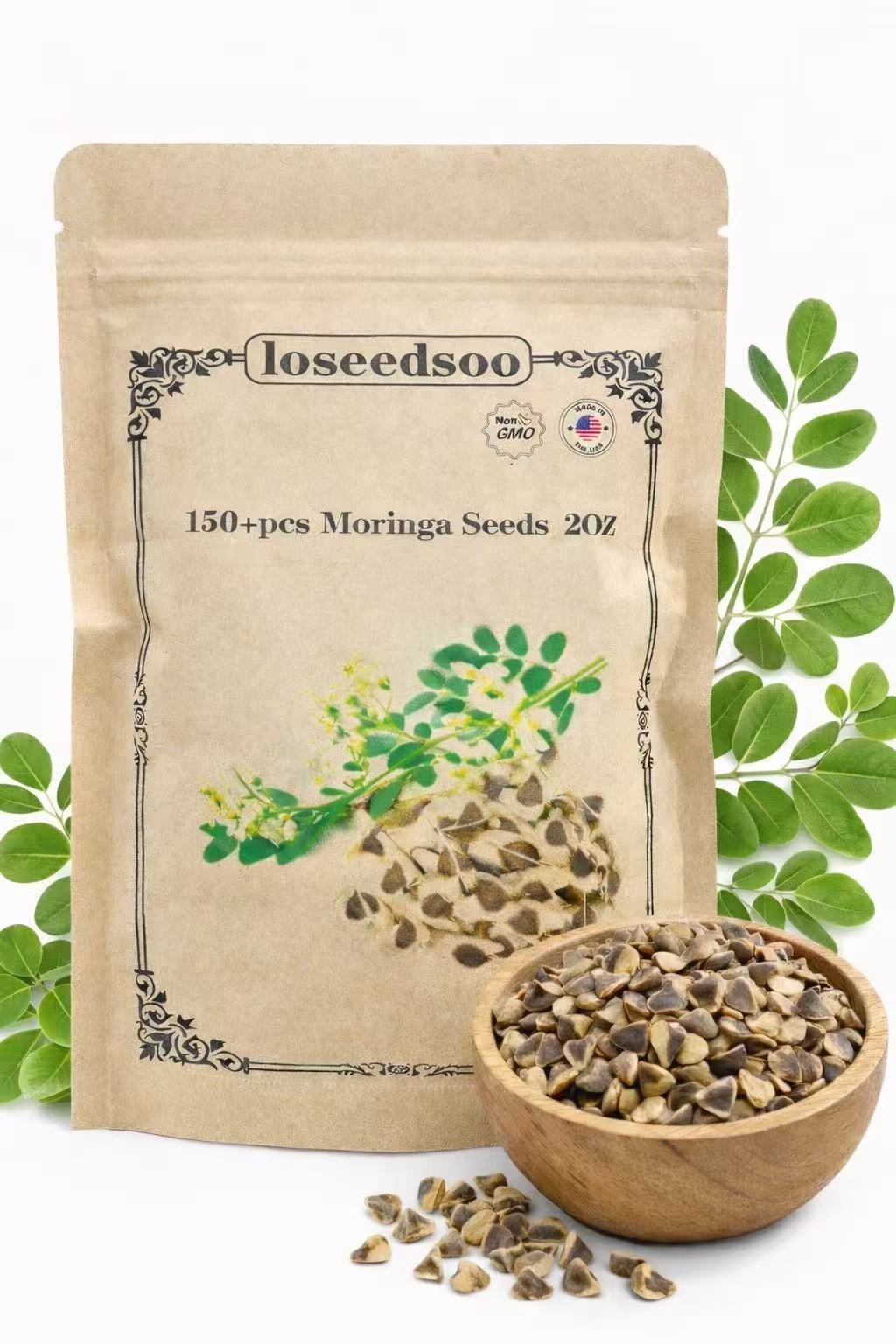 150+ Moringa Seeds (Moringa Oleifera) – Fast Growing Tree Seeds for Planting