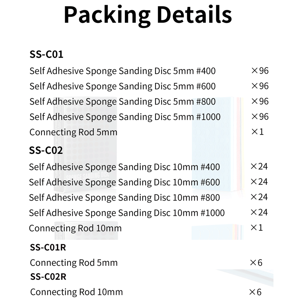 DSPIAE Self Adhesive Sponge Sanding Disc - US