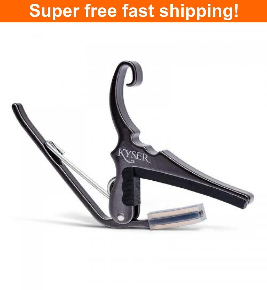 Kyser 6 String Quick Change Acoustic Capo- Chrome, NEW