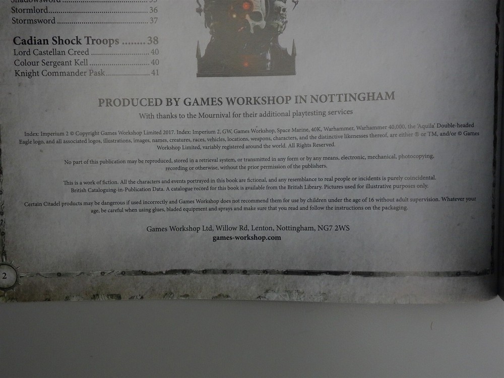 Warhammer 40K: 8th Edition Index Imperium 2