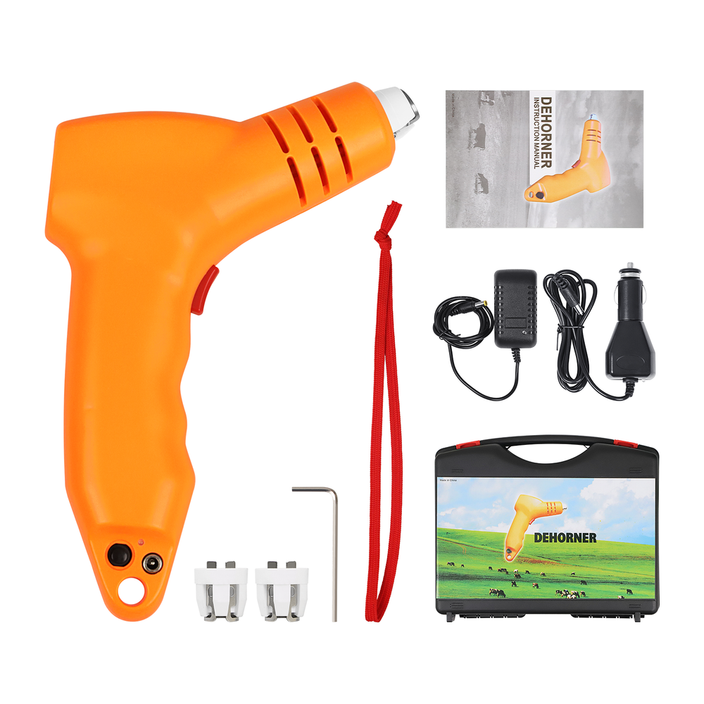 Rechargeable Calf Electric Dehorner Fast Heating Cattle Dehorning Tool 3/4 Tip
