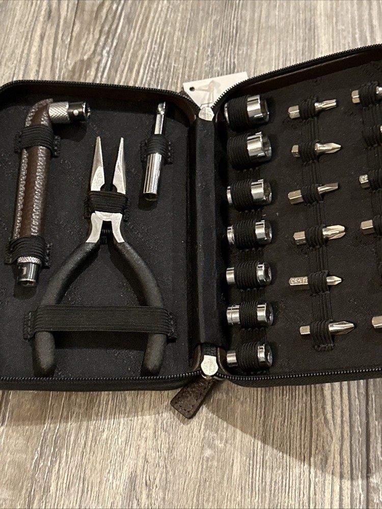 COACH Leather 23-Piece Tool Kit Rare