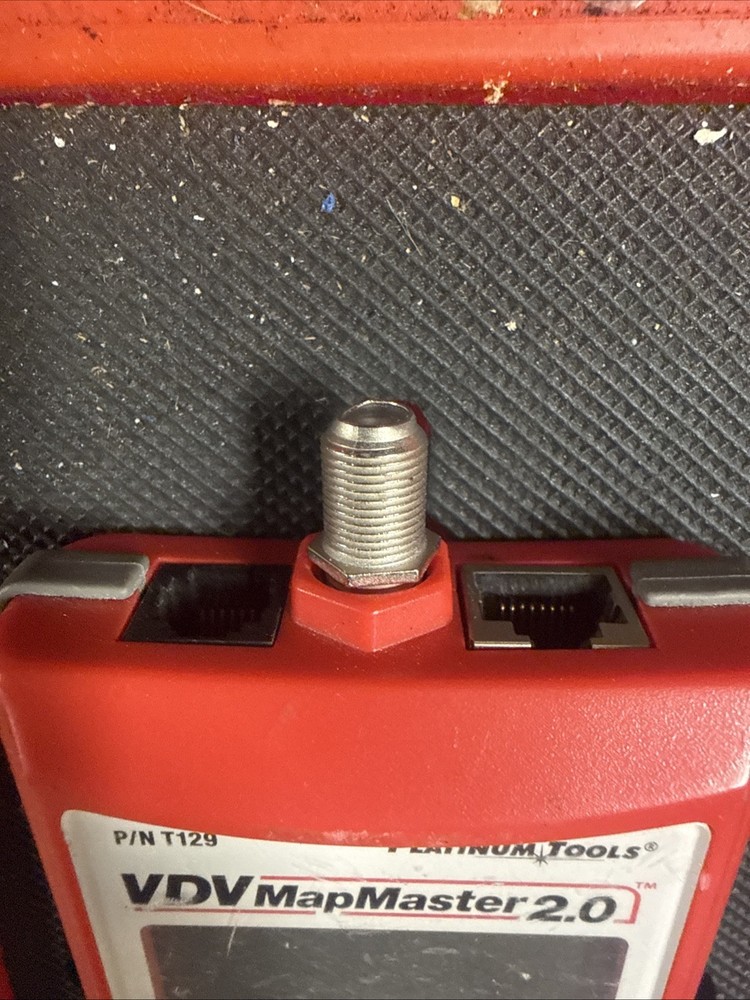 Platinum Tools T129K1 T129 Vdv MapMaster 2.0 cable coaxTester Kit case Good Work
