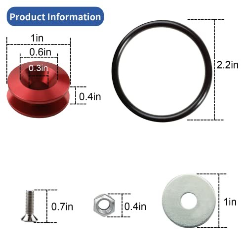 Bumper Quick Release Kit Red 12pc Bumper Holder Quick Release Bumper it Can red