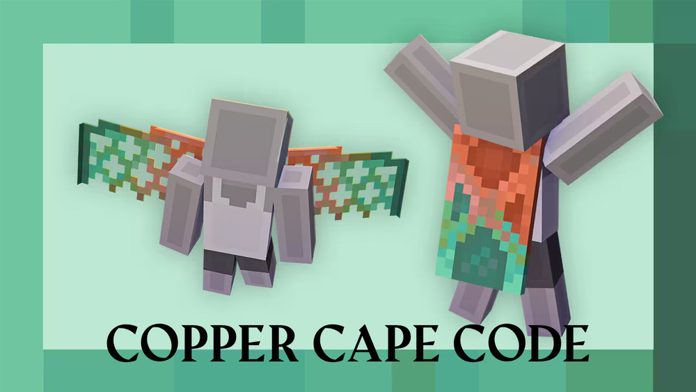 Minecraft Copper Cape - Digital Code – (Fast Delivery ) - Java & Bedrock Edition