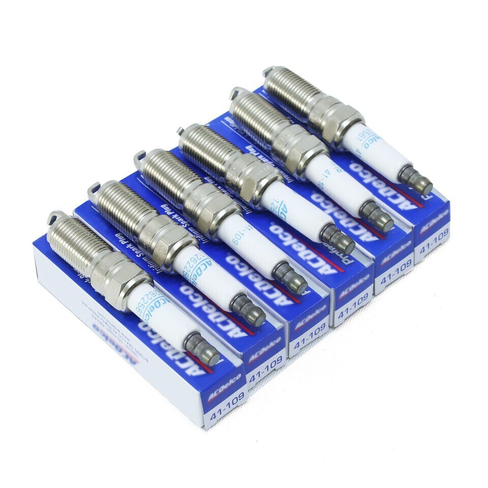 6Pcs New Iridium Spark Plugs 41-109 12622561 For Buick Cadillac Chevrolet