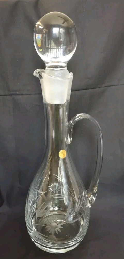 Carafe With Handle, Romania, Art Deco, Vintage