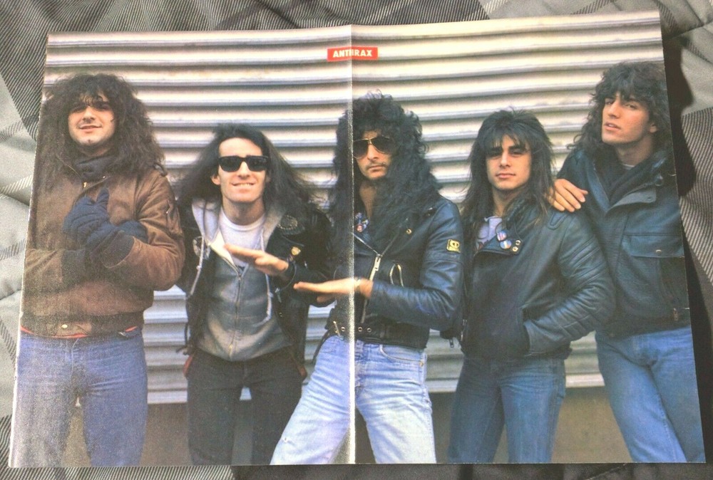 ACCEPT / WOLF HOFFMAN / ANTHRAX / 1980'S MAGAZINE 3 PAGE POSTER PINUP