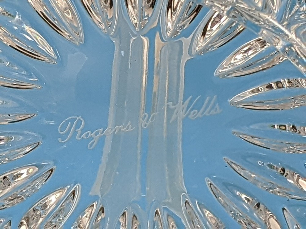 Gorham Cut Crystal Althea Bowl Personalized Germany