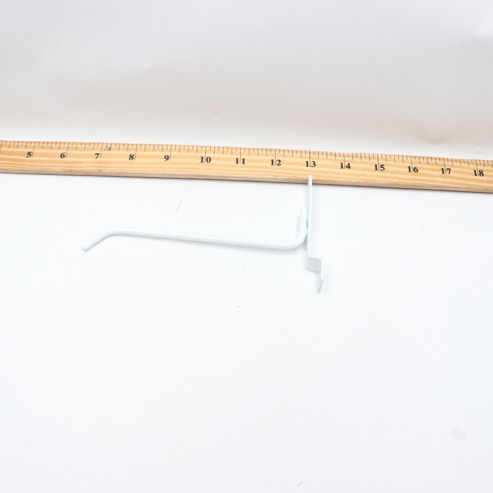 Peg Hook for Slatwall White 6"