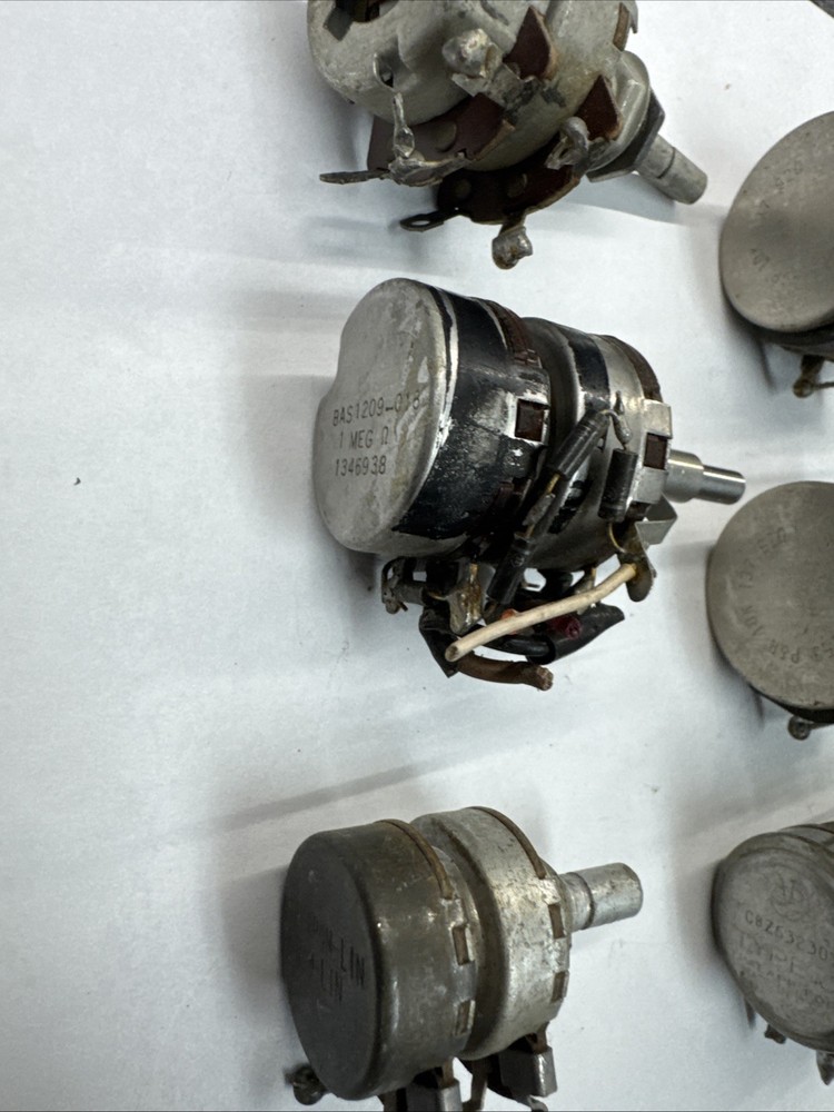 Large Ham Radio Linear Potentiometer Repair Lot Mixed Bulk Various Types Makes