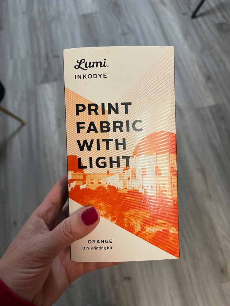 print on fabric with light