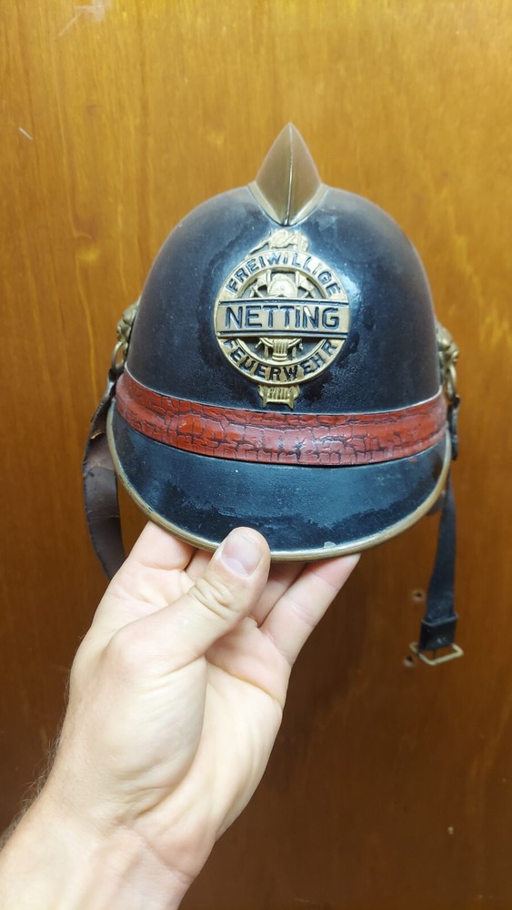Antique German Firefighter Helmet