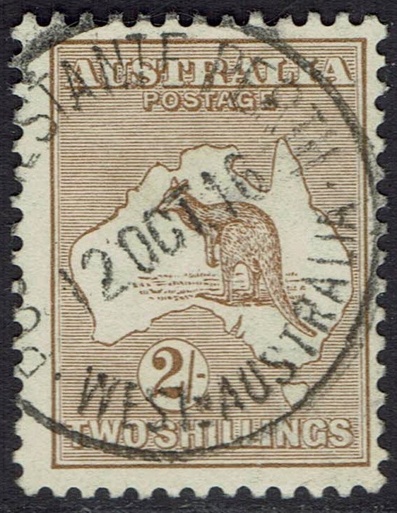 AUSTRALIA 1915 KANGAROO 2/- 2ND WMK USED