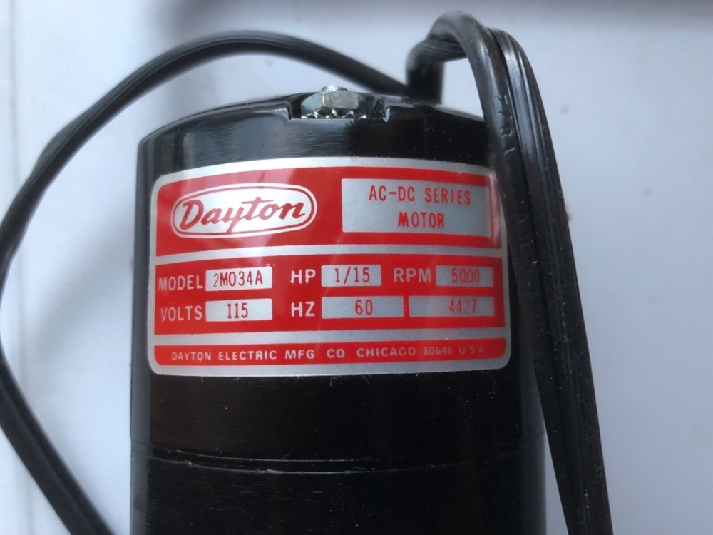 Dayton 1/15 HP Universal AC/DC Motor