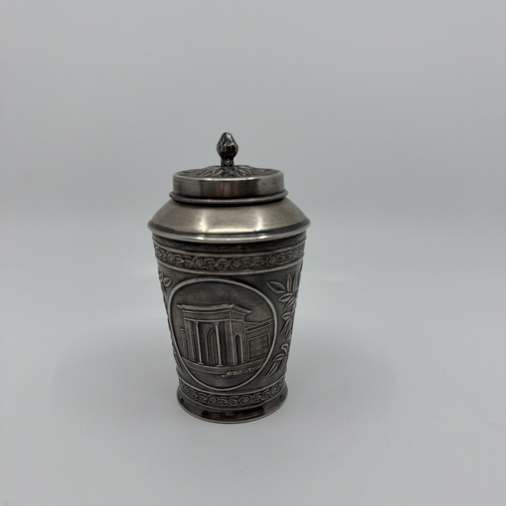 Silver Russian Beaker With Lid