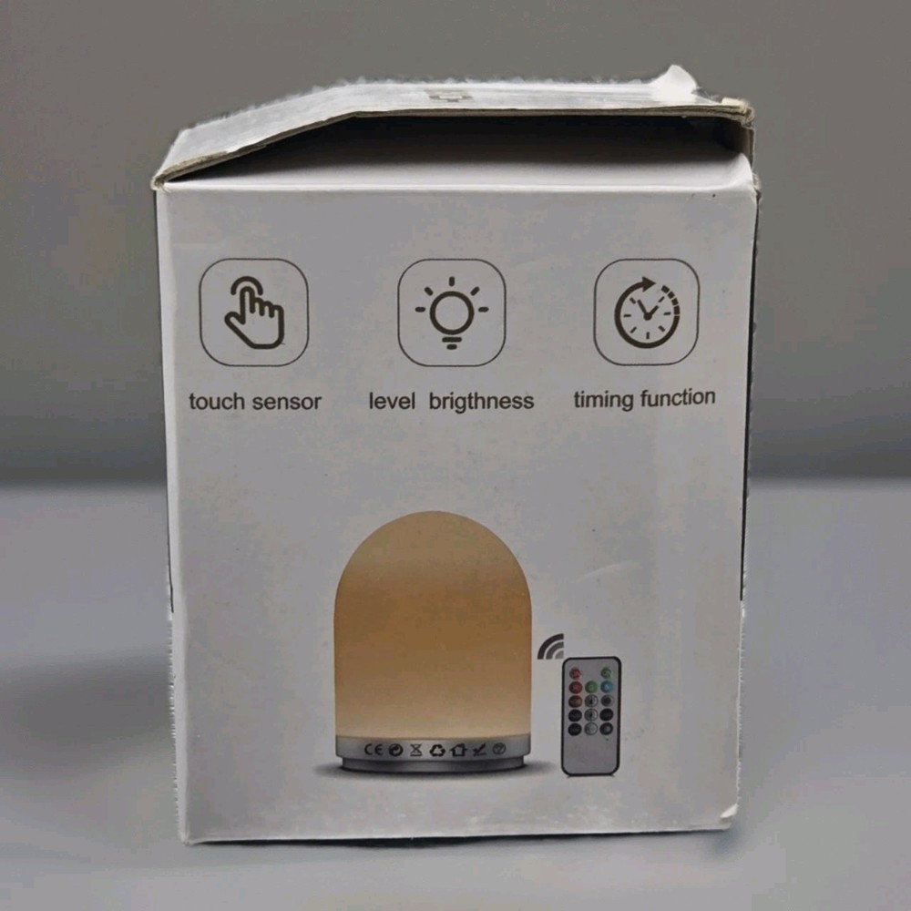 HOKEKI Bedside Night Light Remote Touch Sensor Brightness Level Lanyard NIB