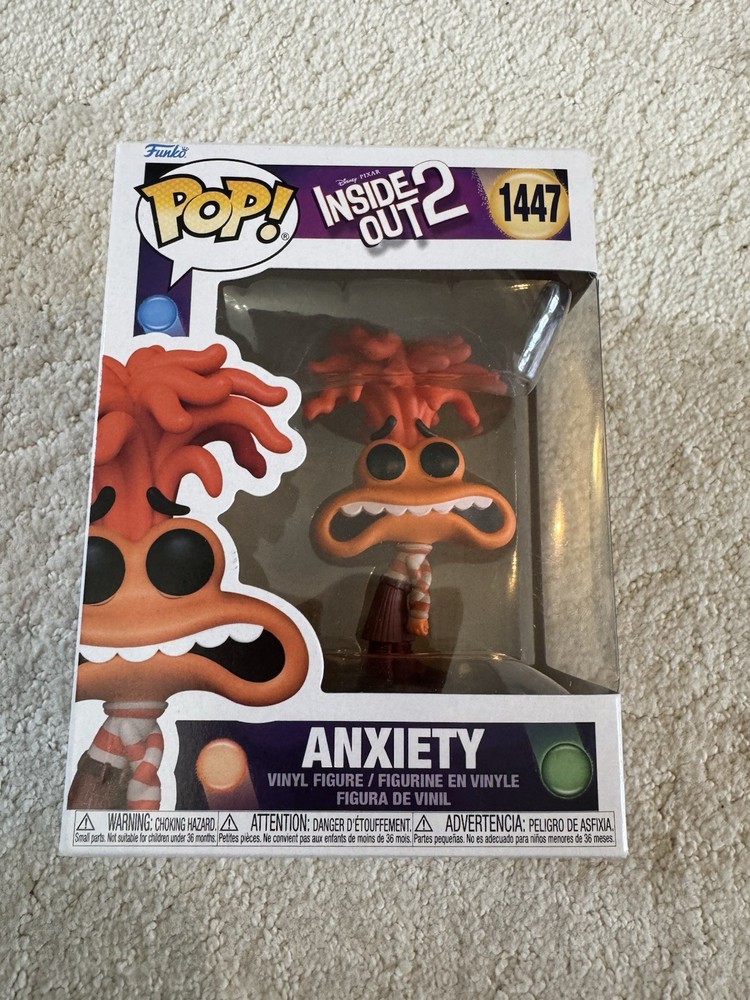 Funko Pop! Vinyl: Pixar - Anxiety #1447   Free shipping  W/ Protector