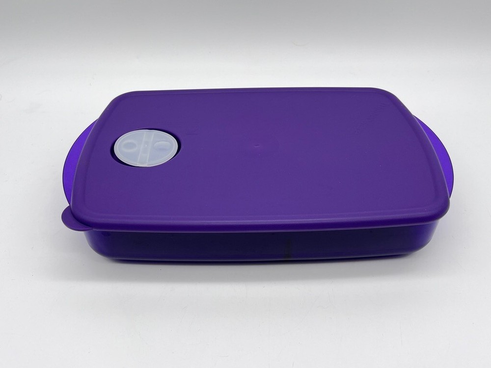 Purple TUPPERWARE Replacement Lid 3382 For Rectangle Containers 3990 3380 3381