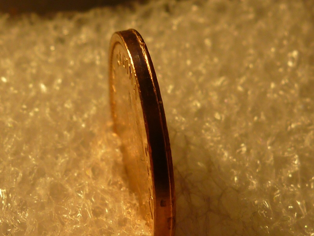 ERROR - BU Canada 1963 1-cent, partial collar (minor rim fin)
