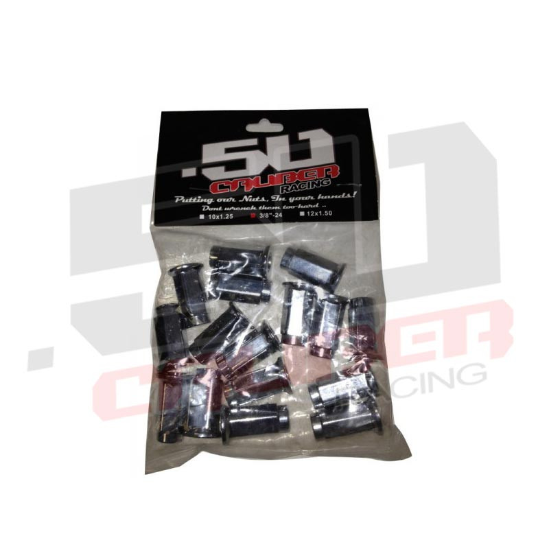 16 Flat Lug Nuts - 10x1.25 Chrome Finish ATV Can-Am Yamaha Honda Suzuki Kawasaki