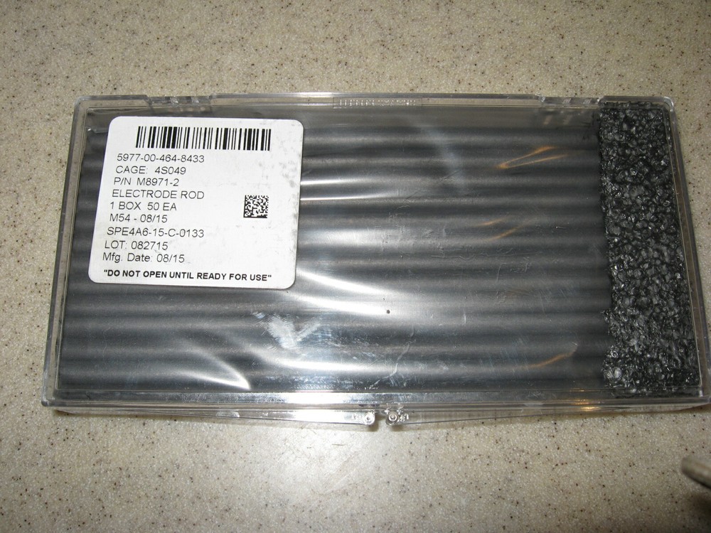 10pcs 1/4''x 6" Spectrometric Grade Graphite Electrode Rod Mil-spec MIL-E-8971B
