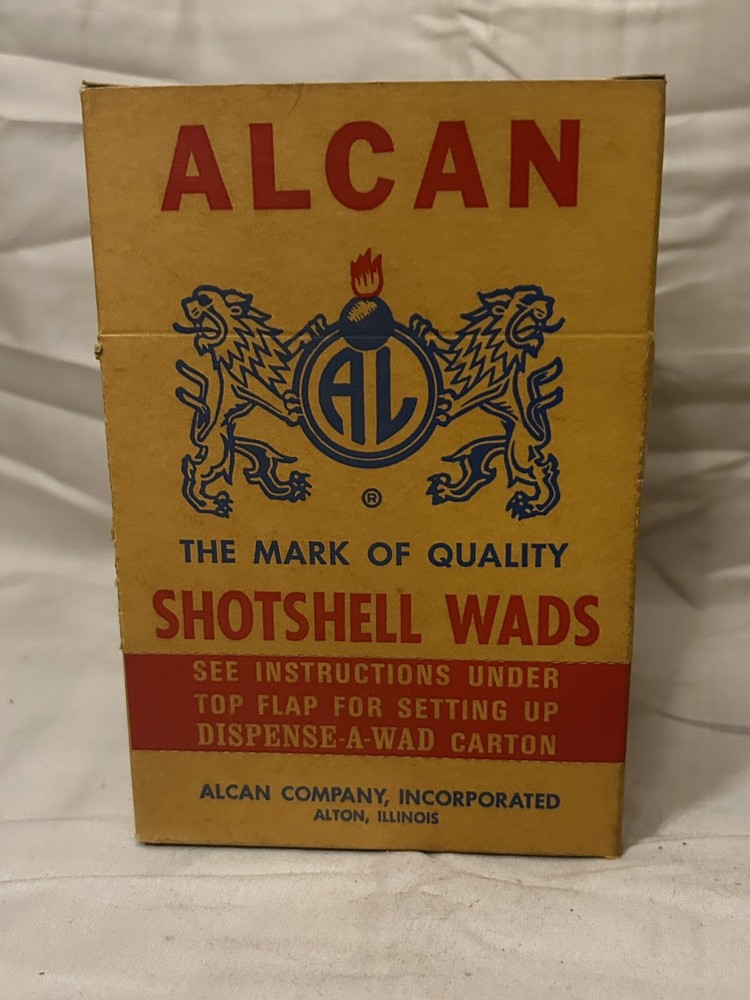 VINTAGE Alcan Shotshell Wads16 Gauge  Box EMPTY!!