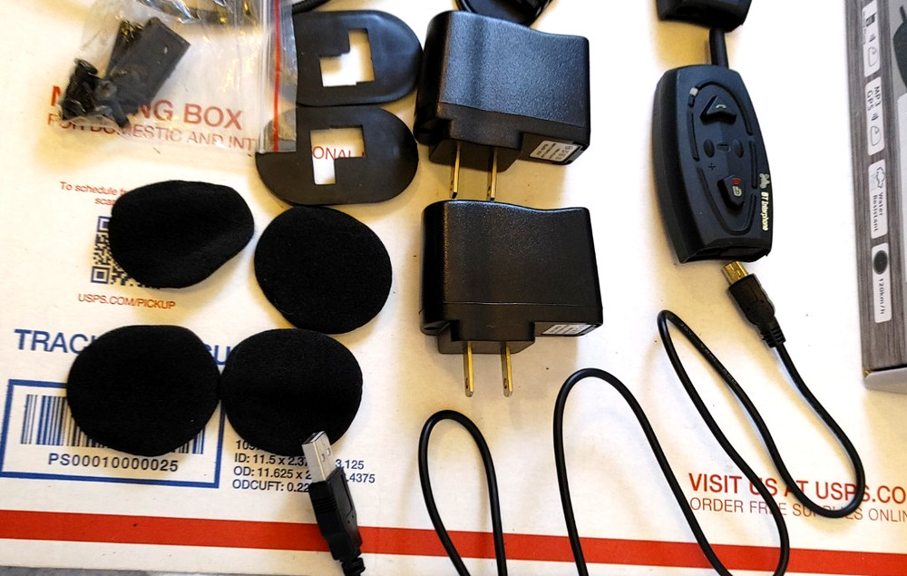 SHARK Dual Set Interphone For Motorcycle Helmet Bluetooth Kit Intercom Headset