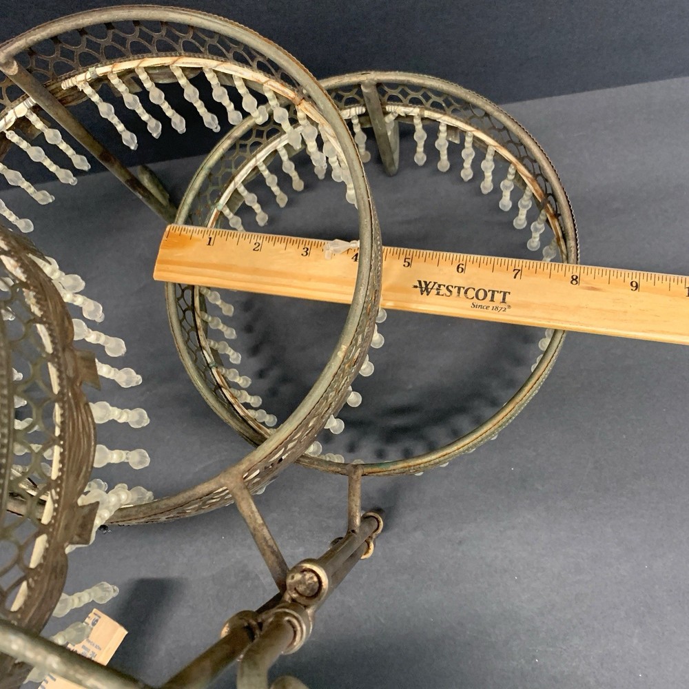 Davco Silver Ltd. Three Tier Beaded Dessert Platform * Repaire Project *