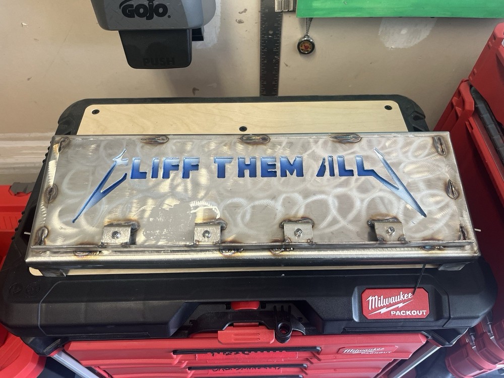Custom Cliff Burton “ Cliff Them All ” Stompbox Pedal Board