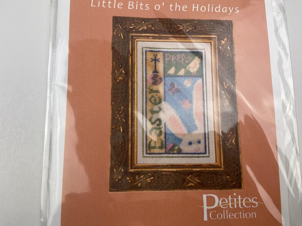 Erica Michaels Easter Bits Needlepoint Pattern Stitched On Silk Gauze Holiday