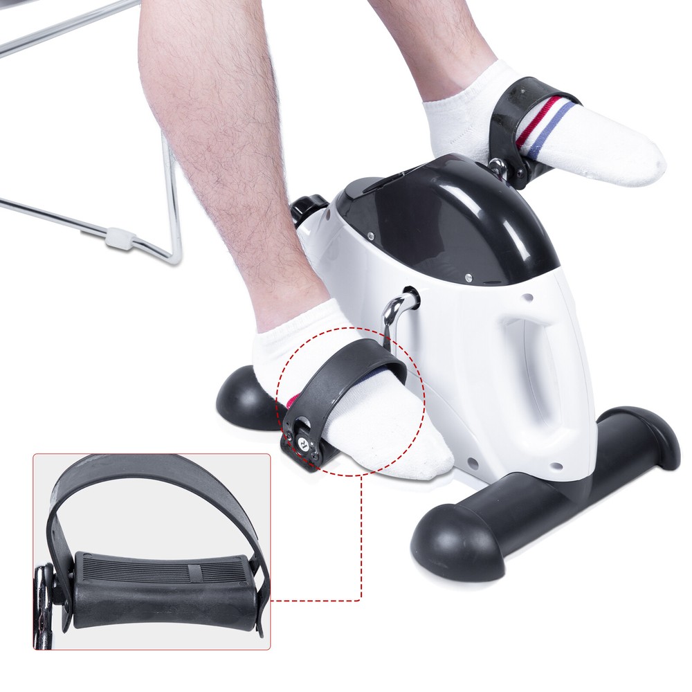 Mini Exercise bike Pedal Exerciser Under Desk LCD Screen Display With Handle