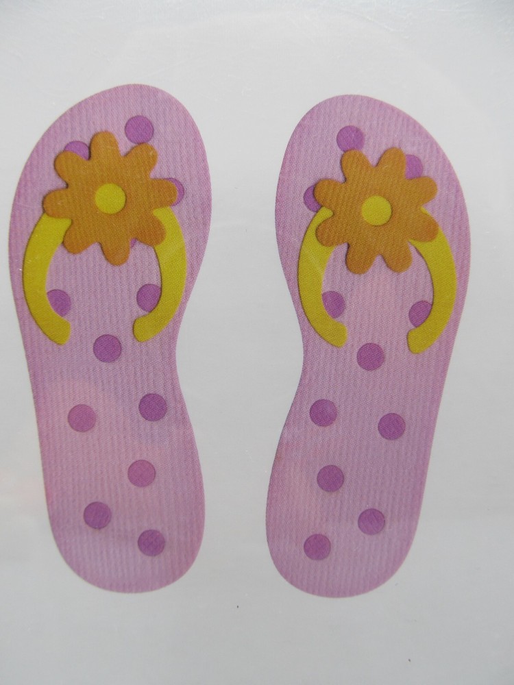 Quickutz Die Cut “ Flip Flops” Summer Scrapbooking Flower Top