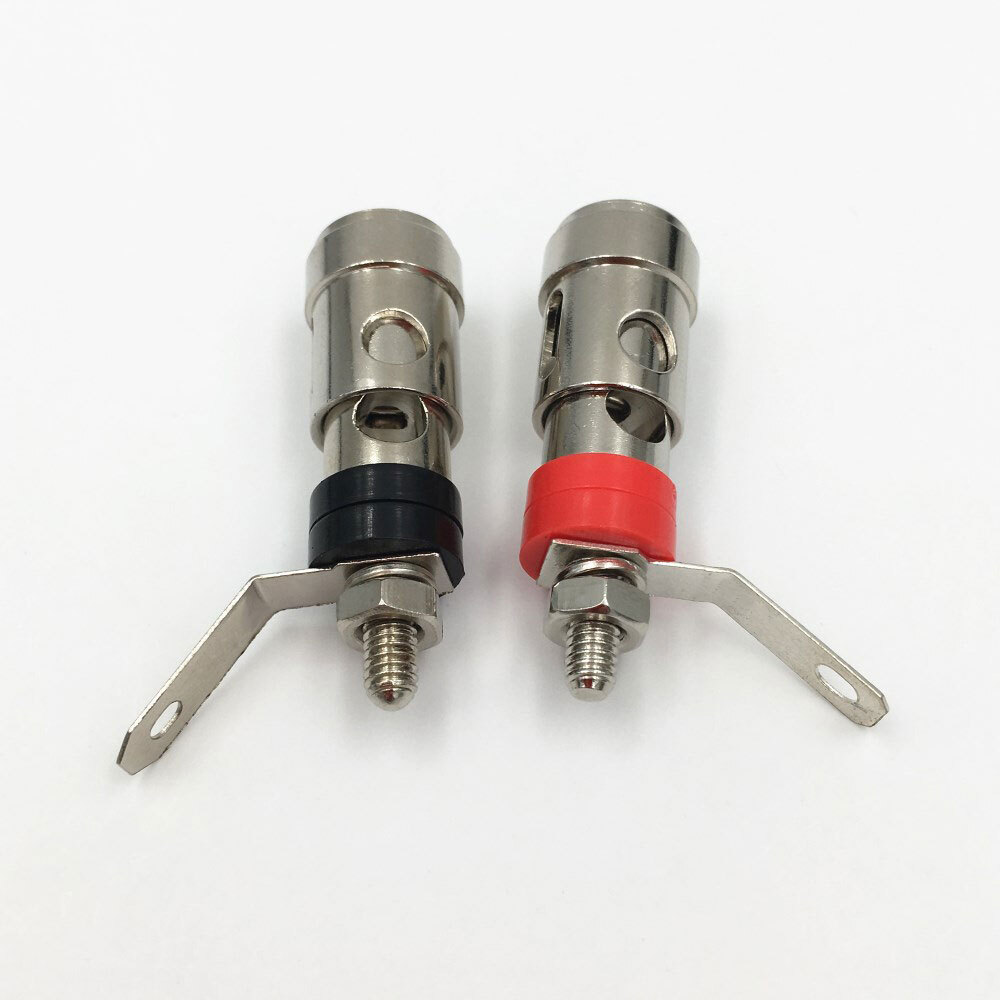5PAIRS Speaker Audio AMP Terminal Binding Post Spring Loaded Type Nickel Plated