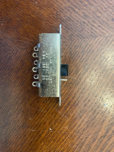 Rare Stackpole DPDT Momentary Slide/Plunger Switch – Vintage – Tested – Unusual