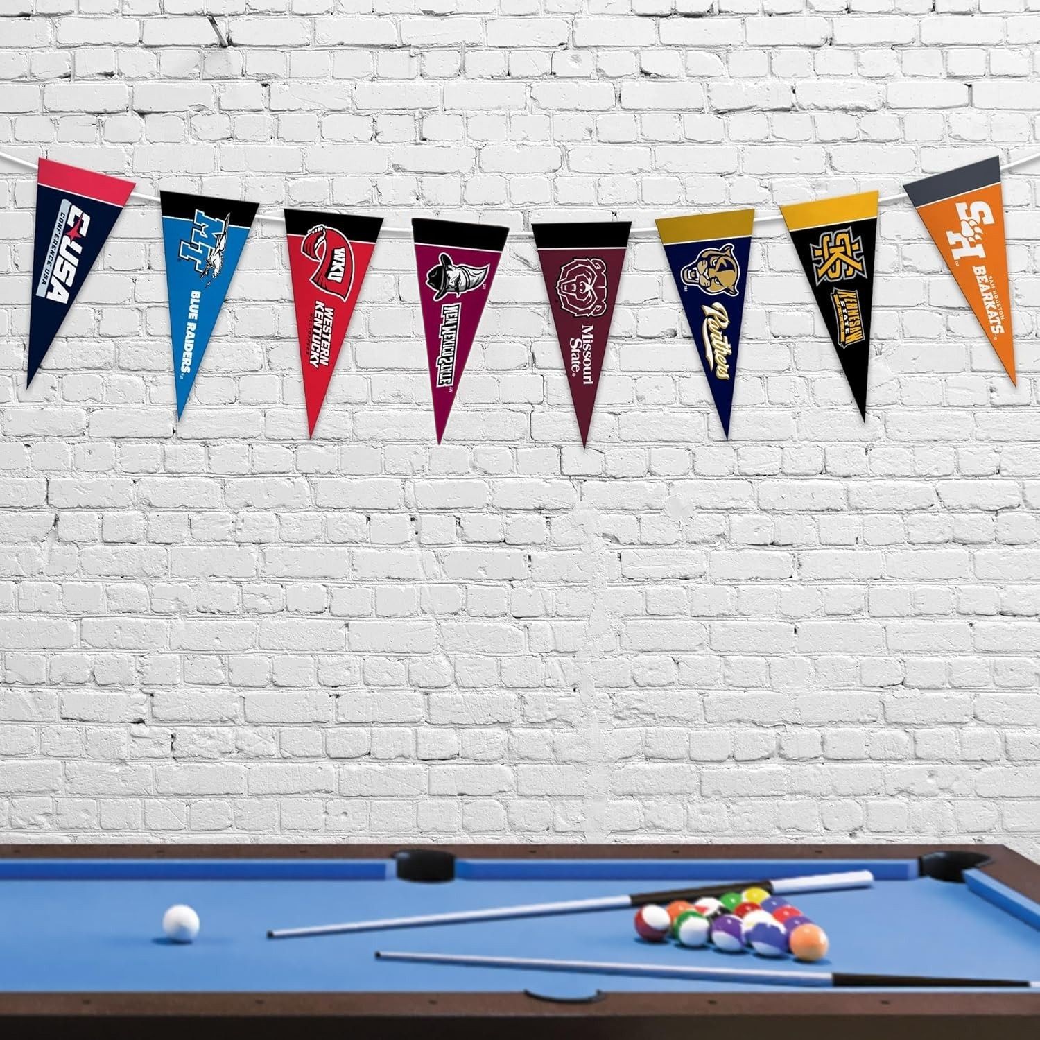 CUSA Conference USA Mini Pennant Set (League Set) All 10 Teams New for 2026