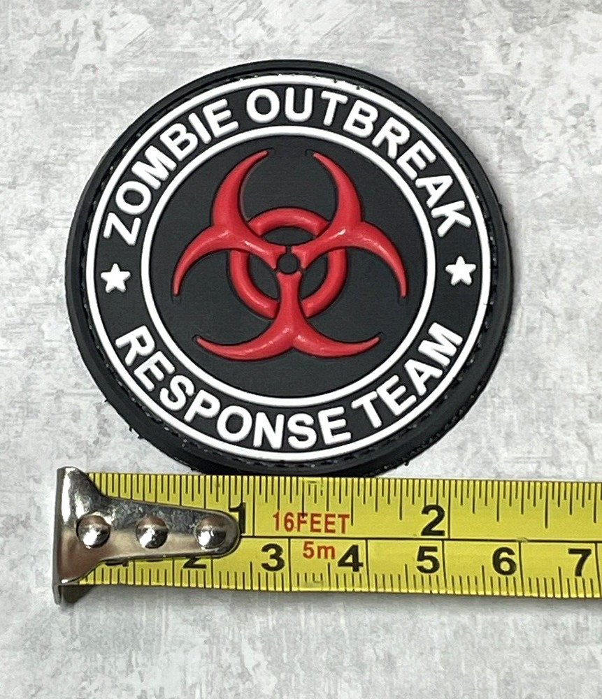 Zombie Outbreak Response Team Tactical PVC Patch, Morale Hook Back Rubber Patch